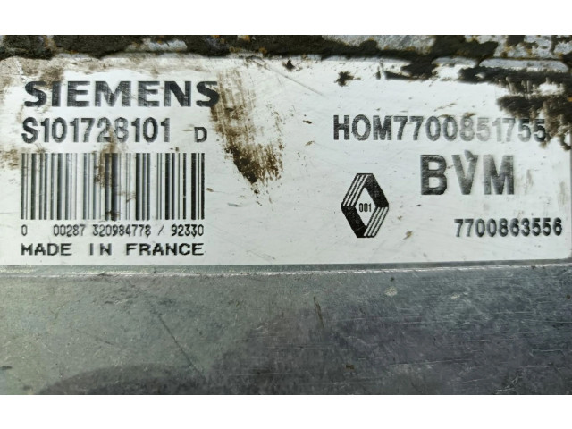 Блок управления двигателем Блок управления 7700851755 Renault Clio I