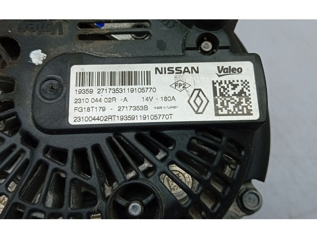 Генератор 231004402R Renault Clio V