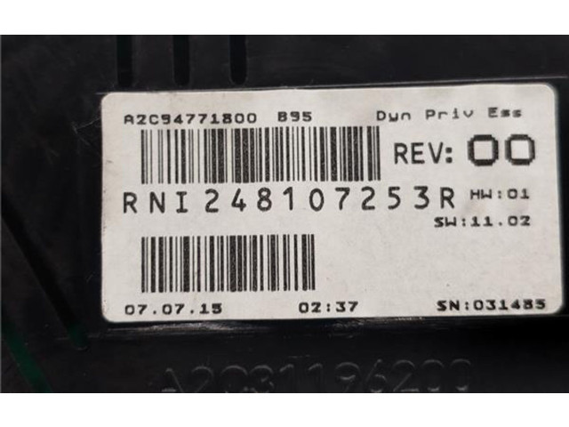 Přístrojová deska Renault Megane III 2015 RNI248107253R, RNI248107253R