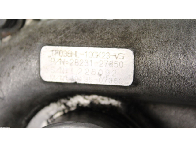 Turbodmychadlo Турбина 2823127850, 49435-07360 Hyundai Grandeur D4EB