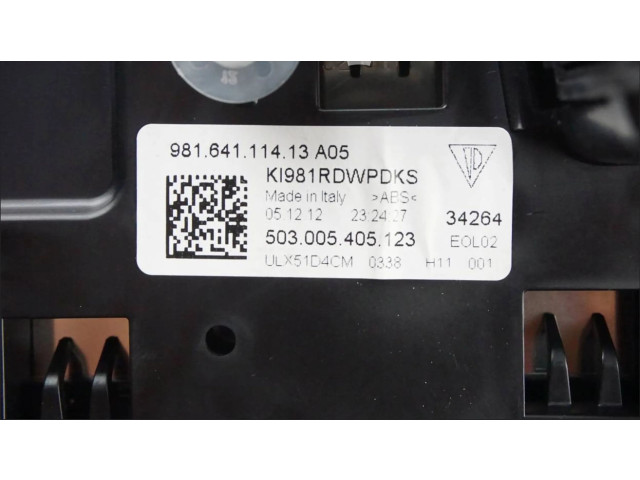 Přístrojová deska Porsche Boxster 981 2012 98164111413, 503005405123