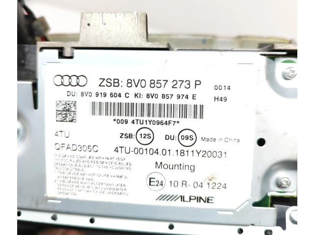 Дисплей 8V0857273P, 8V0919504C Audi A3 S3 8V