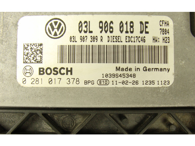 Řídící jednotka 03G906016HN, 0261012242   Volkswagen Caddy 2007