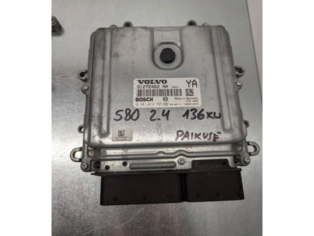Блок управления двигателя 31272462AA, 0281012765 Volvo V70