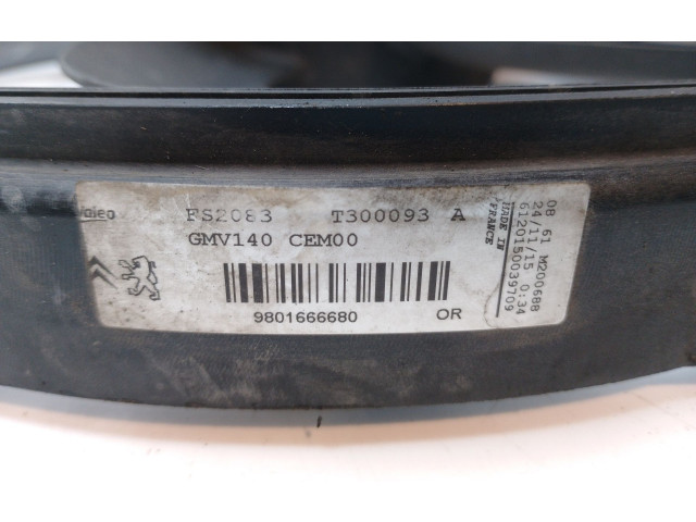 Вентилятор радиатора     9801666680    Peugeot 2008 I 