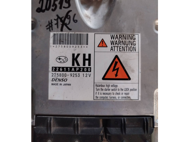 Блок управления двигателя 22611ap200, 2758009253   Subaru Forester SH