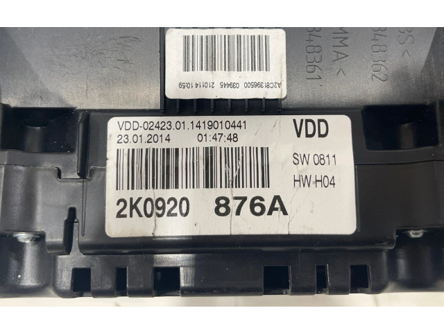 Панель приборов 2K0920876A, DD024230 Volkswagen Caddy