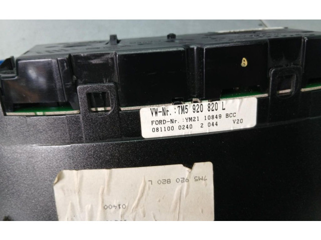 Панель приборов    Ford Galaxy       