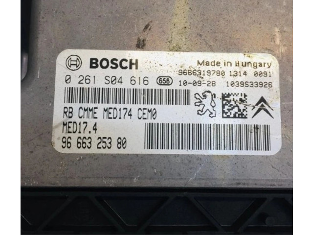 Řídící jednotka 9666325380, 0261S04616 Peugeot RCZ 2010