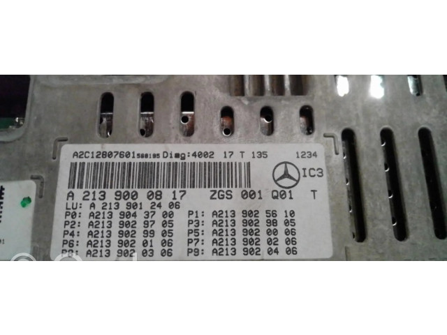 Přístrojová deska Mercedes-Benz E W213 2017 2139001117