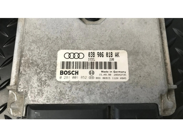 Блок управления двигателя 038906018AK, 0281001852 Audi A3 S3 8L