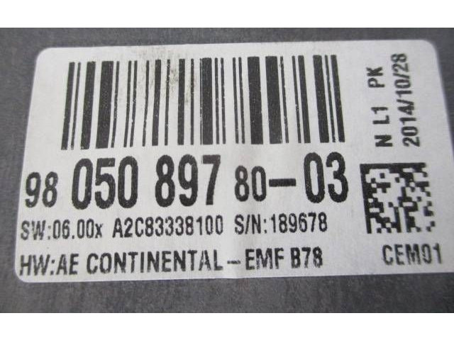 Дисплей 9805089780 Citroen C4 II Picasso