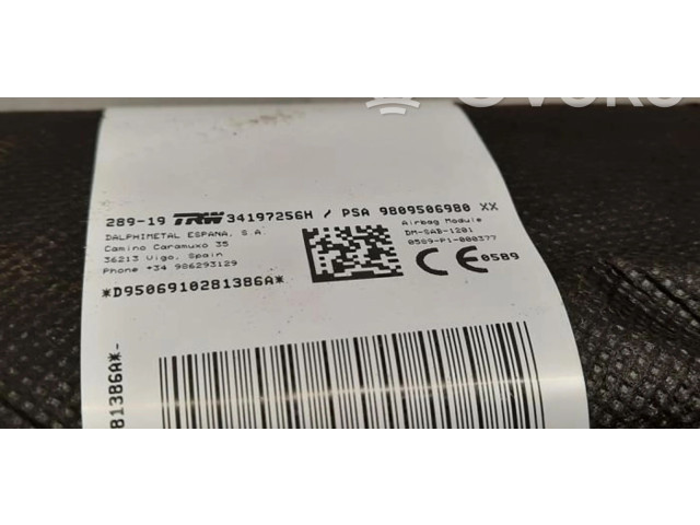 Подушка безопасности в сиденье 9809506980   Peugeot 5008 II