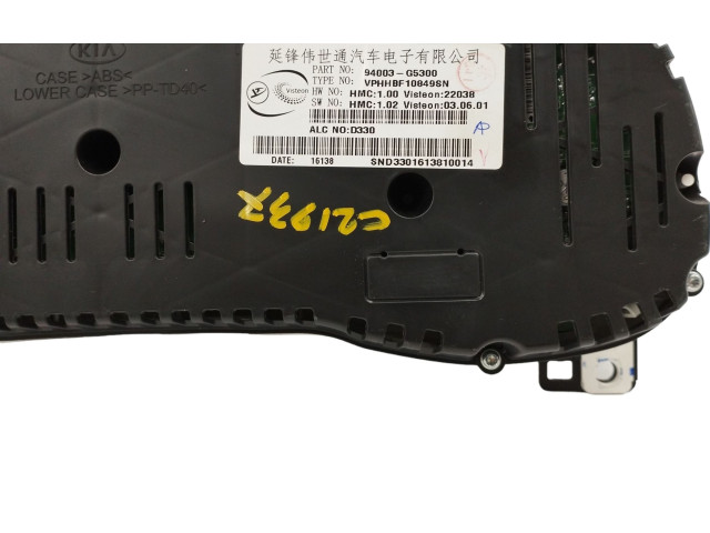 Панель приборов 94003G5300, VPHHBF10489SN   KIA Niro       