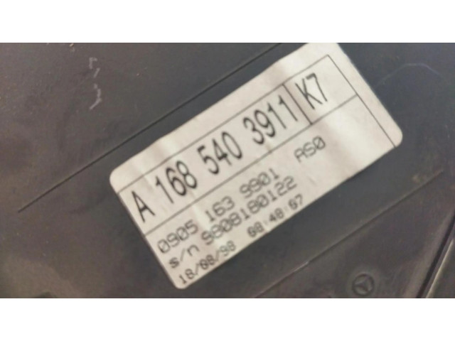 Přístrojová deska Mercedes-Benz A W168 A1685403911K7, CUADROINSTRUMENTOS