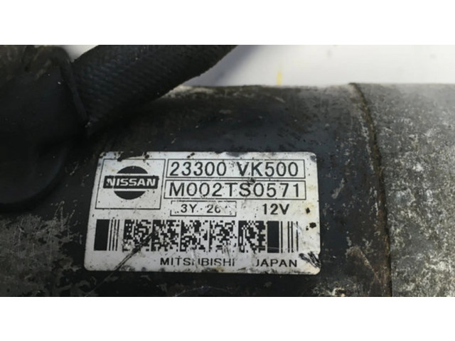 Стартер 23300VK500, M002TS0571 Nissan Navara D40