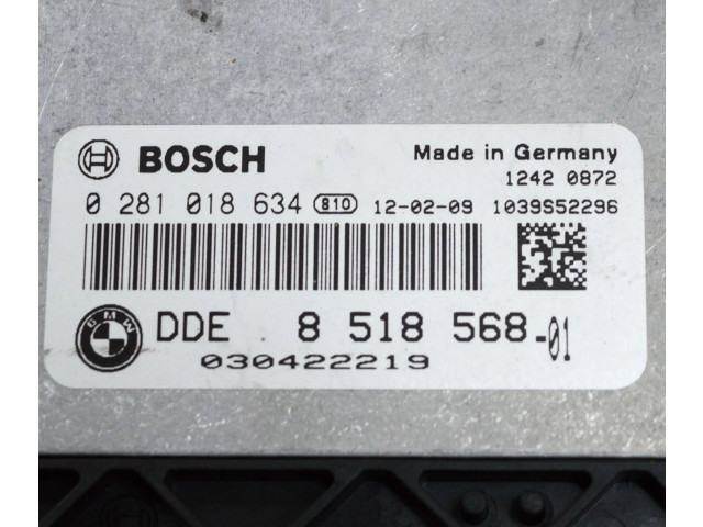 Řídící jednotka 8518568, 0281018634 BMW 3 F30 F35 F31 2012