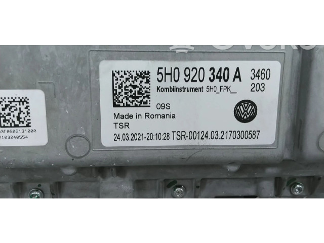 Přístrojová deska Volkswagen Caddy 2021 5H0920340A