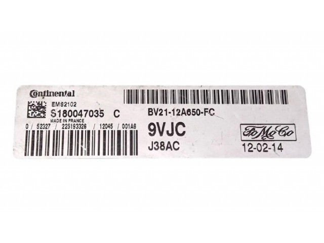 Řídící jednotka BV2112A650FC, S180047035C Ford Fiesta 2013