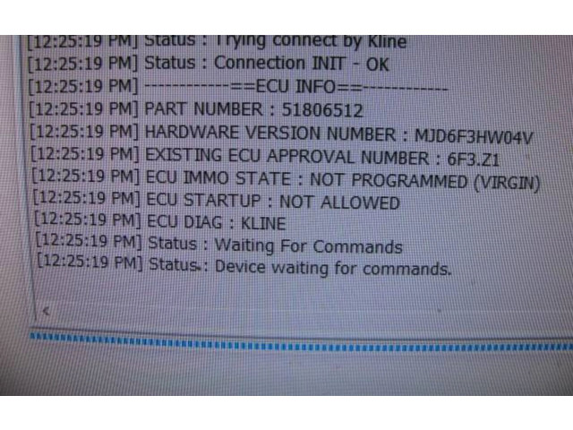Блок управления двигателем Блок управления 51806512, MJD6F3Z1   Fiat Linea