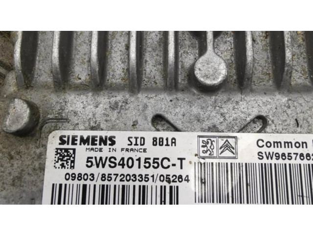 Блок управления двигателя 5WS40155CT Citroen C3
