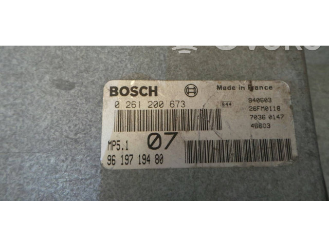 Модуль управления BSM 0261200673, 9619719480 Citroen Xantia