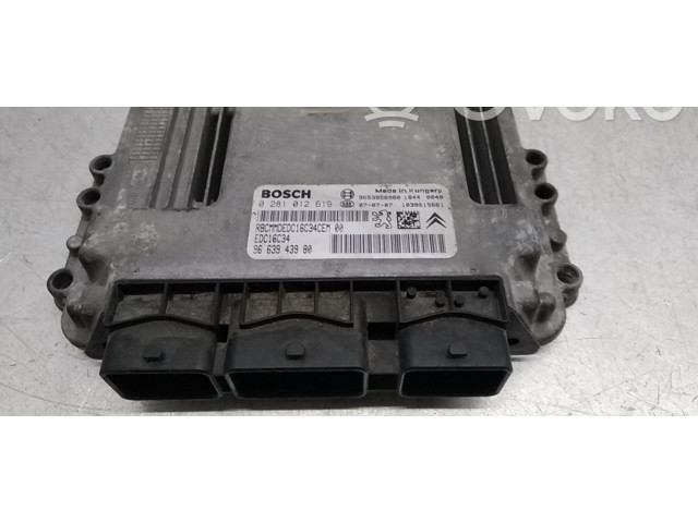 Řídící jednotka 9663943980, 0281012619   Citroen Berlingo 2007