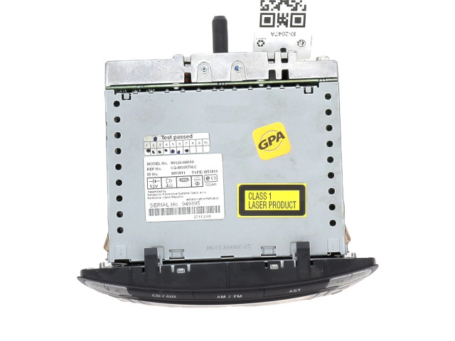 Поршень Радио/ проигрыватель CD/DVD / навигация 8HT 6564K6, I0-2047A Peugeot 107