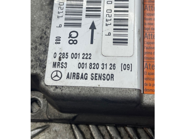 Блок подушек безопасности 0285001222, 0018203126 Mercedes-Benz A W168