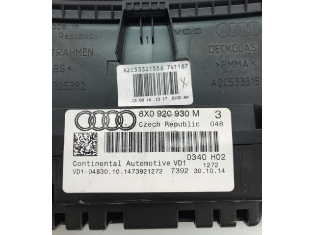 Панель приборов 8X0920930M, NP2093 Audi A1