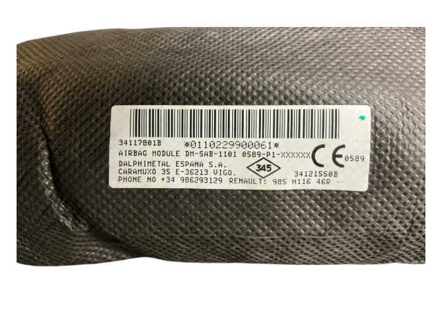 Подушка безопасности в сиденье 985H11646R   Dacia Sandero