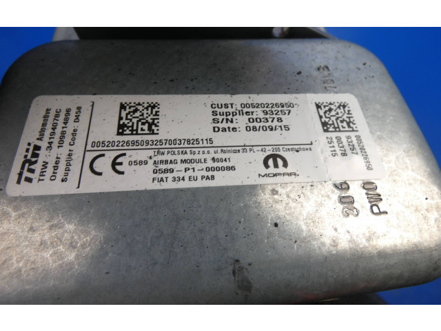 Подушка безопасности пассажира 00520226950, 00378 Fiat 500X