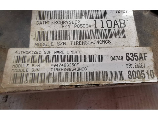 Řídící jednotka P05094110AB, P04748635AF Dodge Grand Caravan 2005