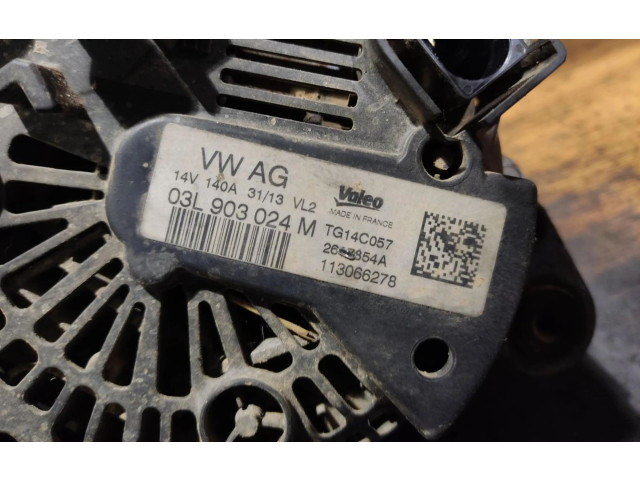 Генератор 03L903024M Volkswagen Caddy
