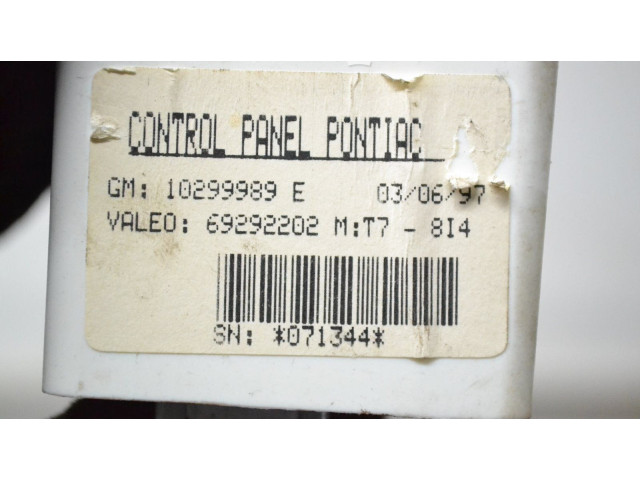 Блок управления климат-контролем    Pontiac Trans Sport