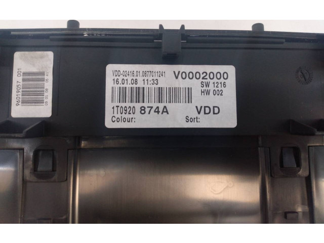 Панель приборов 1T0920874A, E2-A1-4-7   Volkswagen Touran I       
