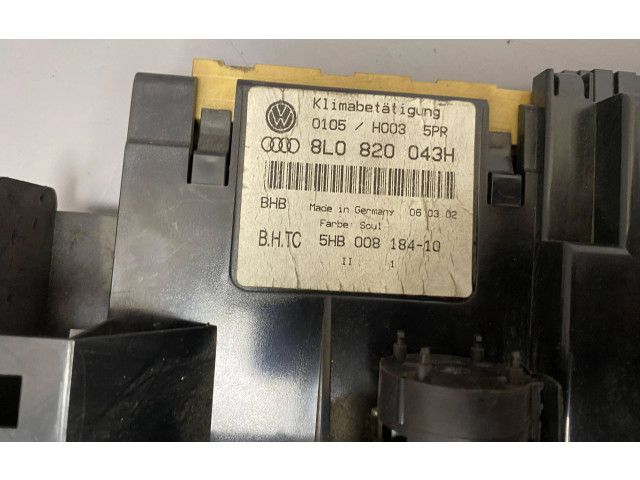Блок управления климат-контролем 8L0820043H Audi A3 S3 8L