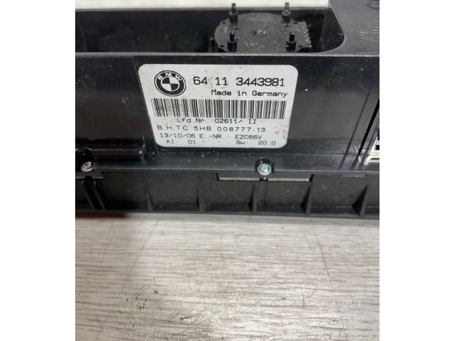 Блок управления климат-контролем 3443981, 5HB00877713   BMW X3 E83