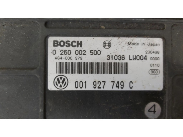 Řídící jednotka 0260002500, 001927749C Volkswagen Polo III 6N 6N2 6NF 2000