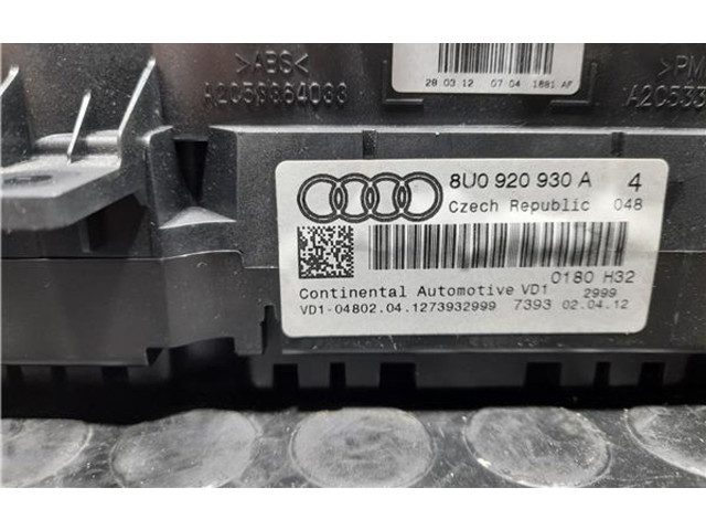 Панель приборов 8U0920930A Audi Q3 8U