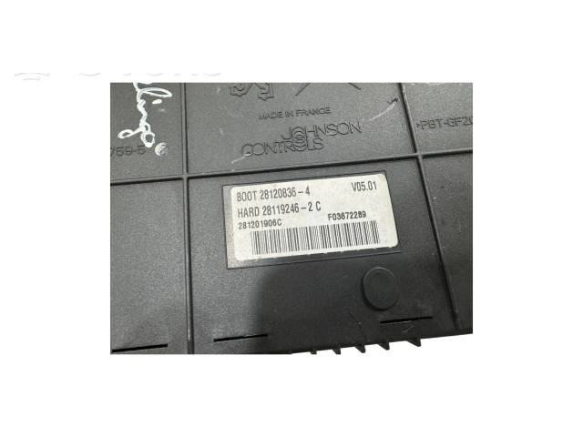 Блок комфорта 281201906C, 281192462C   Citroen Berlingo   