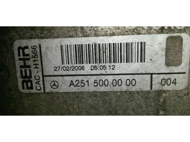 Интеркулер  A2515000000   Mercedes-Benz R W251 
