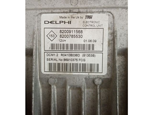 Блок управления двигателя 8200911568, 8200758530 Dacia Logan I
