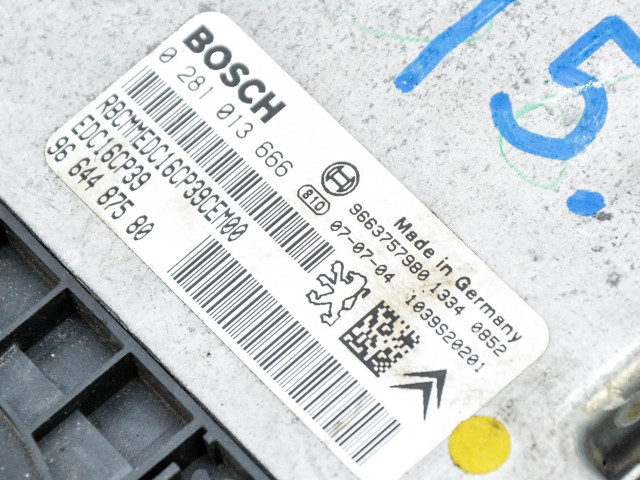 Комплект блоков управления 9664487580, 8100A486   Citroen C-Crosser