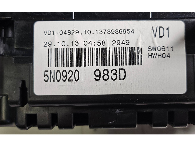 Přístrojová deska Volkswagen Tiguan 2013 5N0920983D, A2C84526400