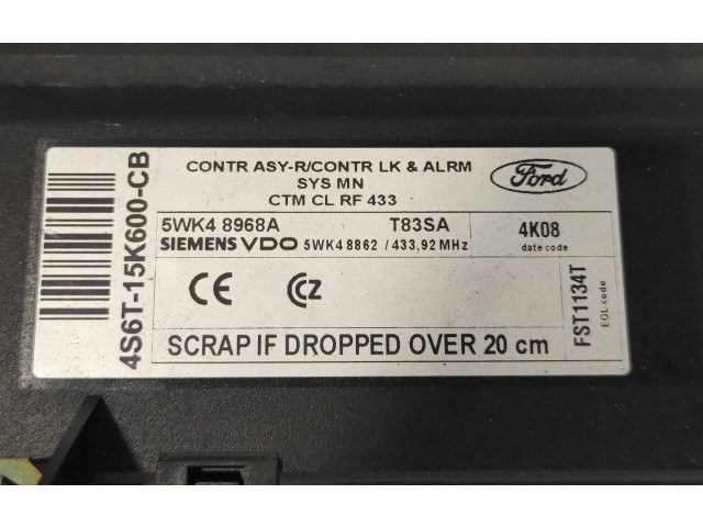 Блок управления 4S6T15K600CB, T83SA   Ford Fusion