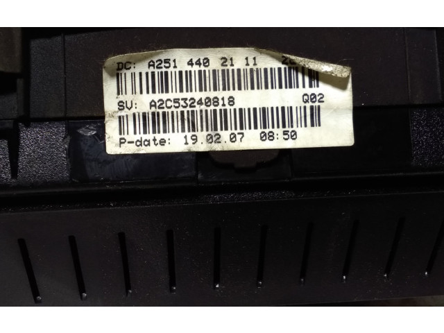 Přístrojová deska Mercedes-Benz ML W164 2007 A2514402111, A2C53240818