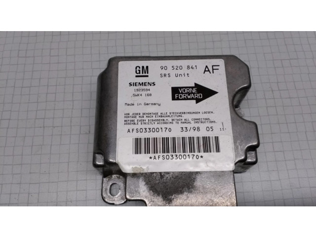 Блок подушек безопасности 90520841AF, 1923594 Opel Astra G