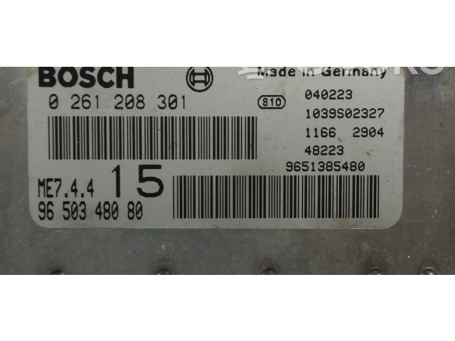 Řídící jednotka 0261208301, 0261208301 Peugeot 307 CC 2003