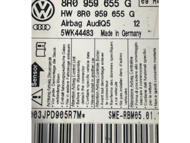 Блок подушек безопасности 8R0959655G, 5WK44483 Audi Q5 SQ5